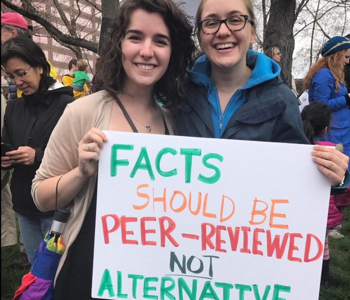 Ari and Olivia at the March for Science