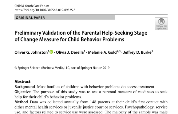 ! Johnston et al., 2019 - Measure Validation Paper
